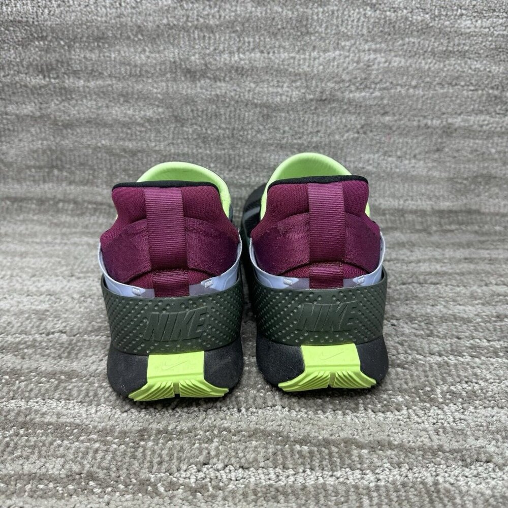 NIKE GO FlyEase Black/Black-Lime Glow Men’s Size 8.5 Folding Hands Free - Picture 5 of 9